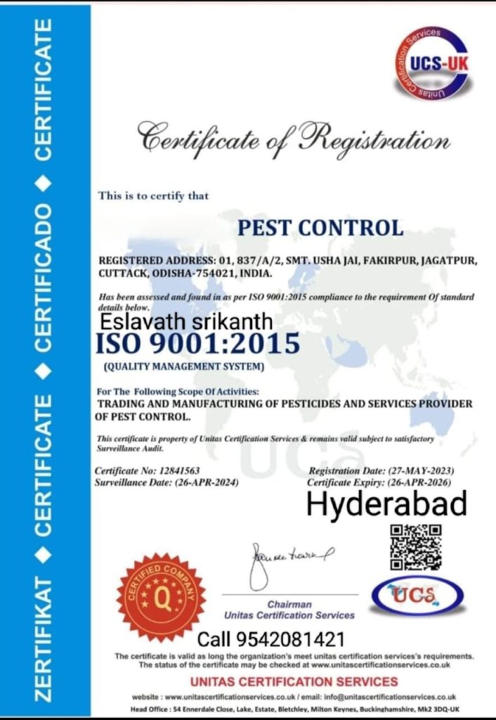 Srikanth Pest Control Hyderabad